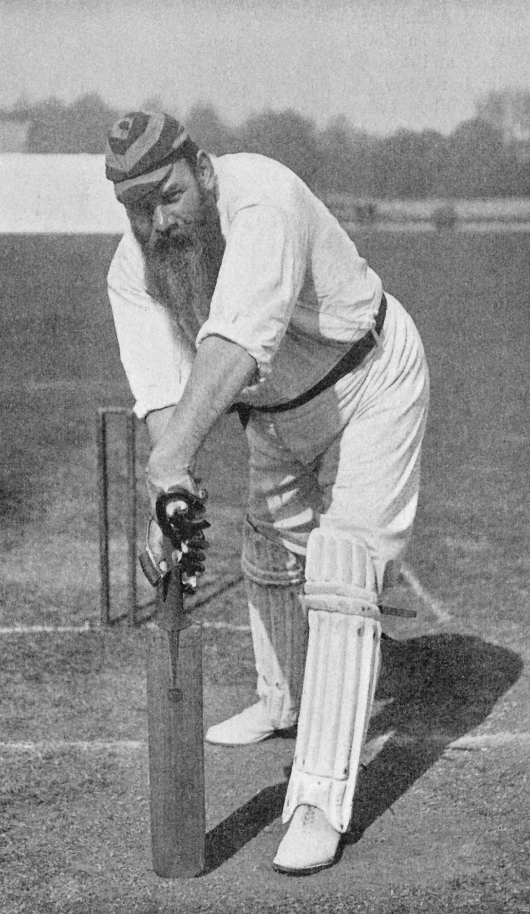 W.G. Grace batting