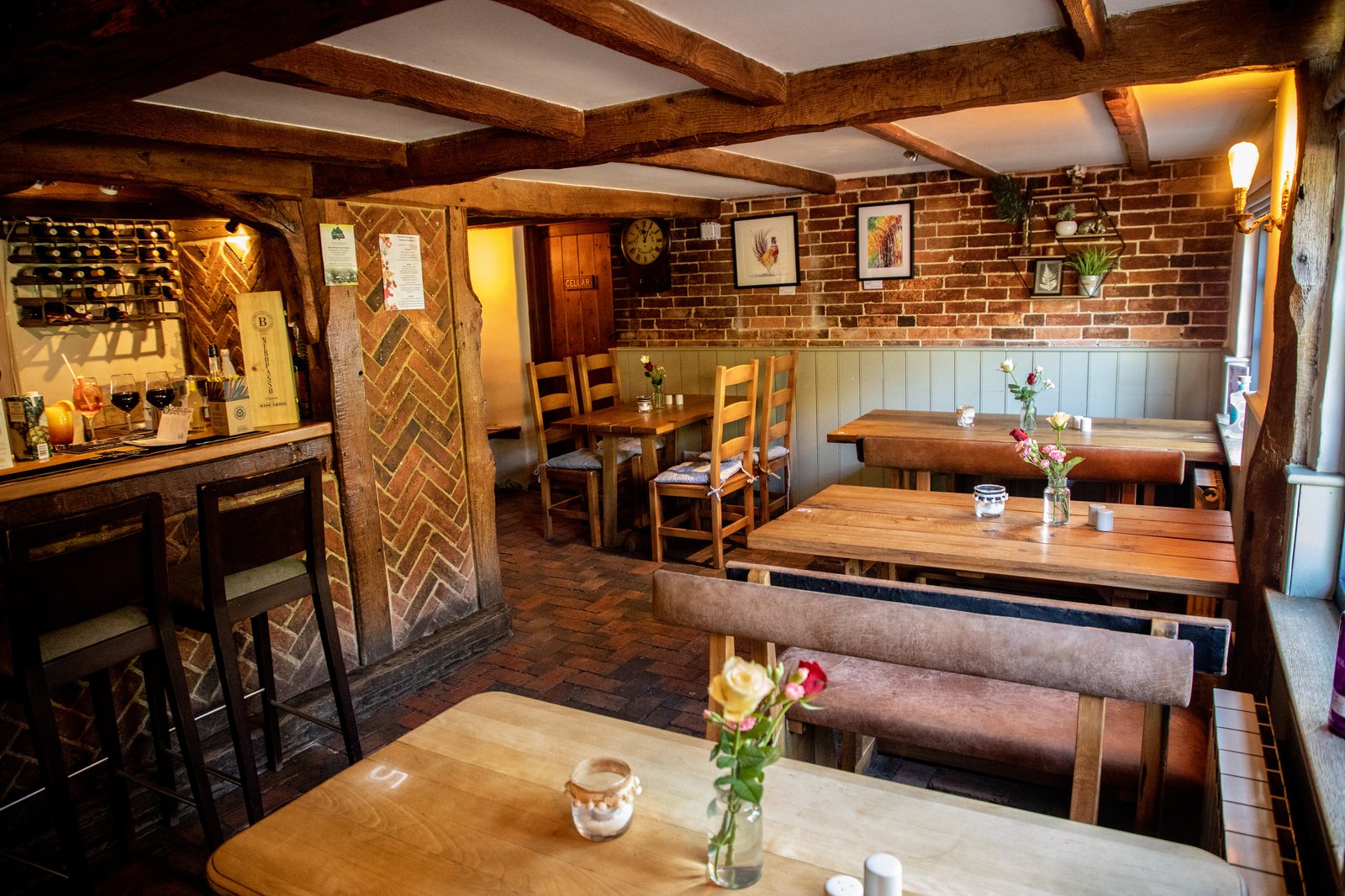 Pub interior at The Yew Tree Inn